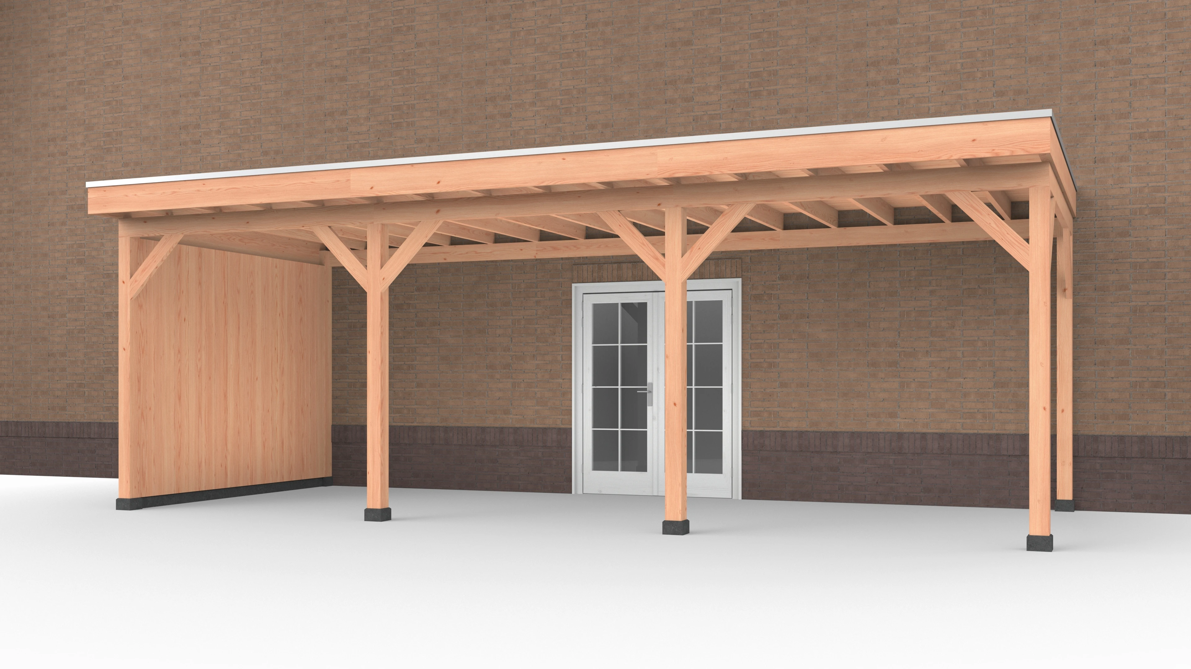 Douglas Buitenverblijf aan huis, 750 x 300, met zijwand, Westwood - Afbeelding 1